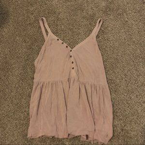 american eagle light pink tank